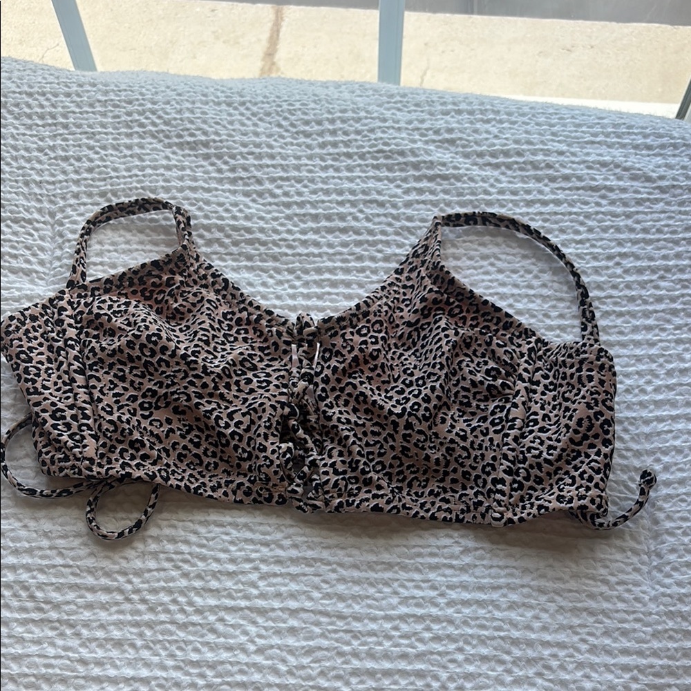 Leopard Print Swim Top